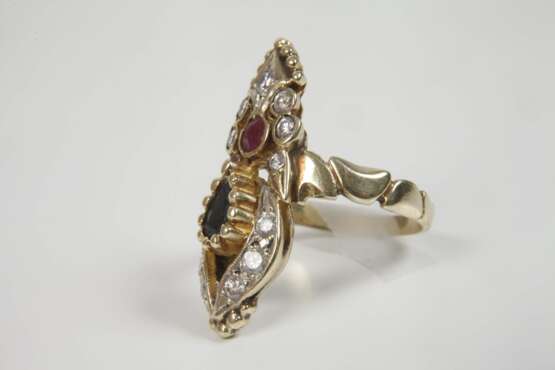 Damenring mit Steinbesatz - photo 2 Damenring mit Steinbesatz - photo 2