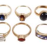 Konvolut Damenringe mit Steinbesatz - photo 1