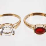 Konvolut Damenringe mit Steinbesatz - photo 2