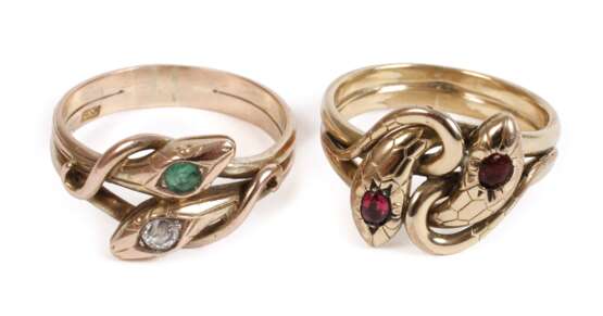 Paar Schlangenringe - photo 1 Paar Schlangenringe - photo 1