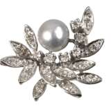 Anhänger mit Brillanten und Perlen - фото 1