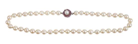 Perlenkette mit Goldverschluss - Foto 1 Perlenkette mit Goldverschluss - Foto 1