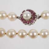 Perlenkette mit Goldverschluss - Foto 2