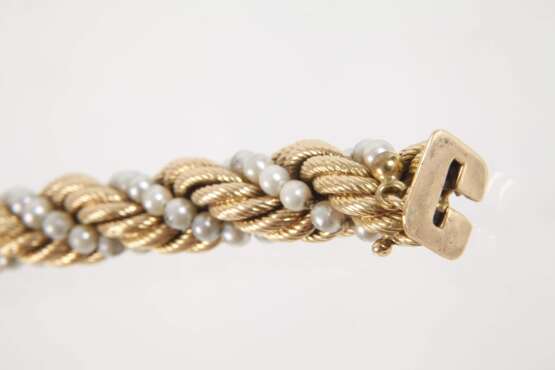 Hochwertiges Goldarmband mit Perlen - photo 2