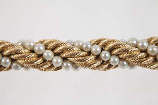 Hochwertiges Goldarmband mit Perlen - photo 4