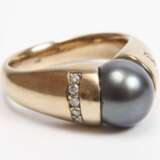 Damenring mit Tahitiperle und Brillanten - photo 2