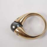 Damenring mit Tahitiperle und Brillanten - photo 4