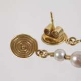 Paar Ohrhänger mit Perlen - photo 2