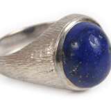 Weißgoldring mit Lapislazuli - photo 1