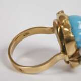 Damenring mit Türkis, Perlen und Brillanten - photo 4