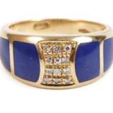 Damenring mit Lapislazuli und Brillanten - photo 1
