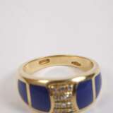 Damenring mit Lapislazuli und Brillanten - photo 3