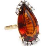 Damenring mit Citrin und Brillanten - фото 1