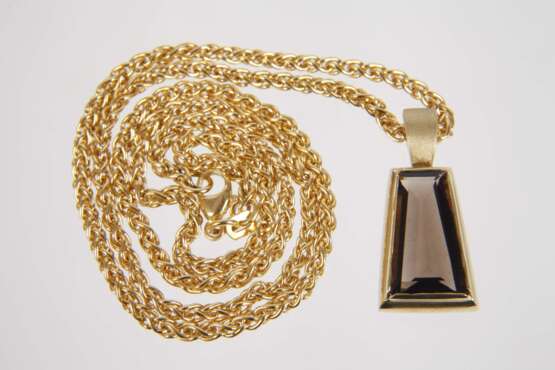 Anhänger und Ring mit Rauchquarzen - фото 3