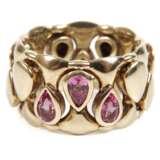 Kinetischer Damenring mit Rubellithen - фото 1