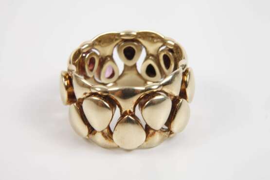 Kinetischer Damenring mit Rubellithen - фото 2