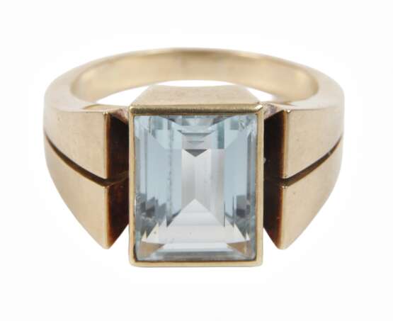 Massiver Ring mit Aquamarin - photo 1