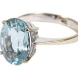 Damenring mit feinem Aquamarin - Foto 1