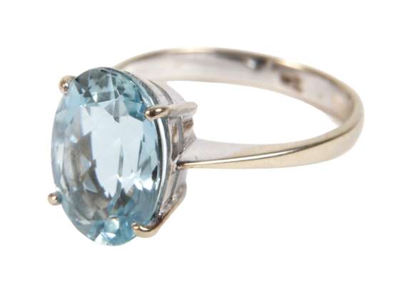 Damenring mit feinem Aquamarin - Foto 1