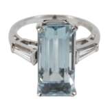 Hochwertiger Ring mit Aquamarin und Diamanten - Foto 1