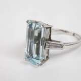 Hochwertiger Ring mit Aquamarin und Diamanten - Foto 2