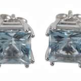 Paar Ohrstecker mit Aquamarinen - фото 1