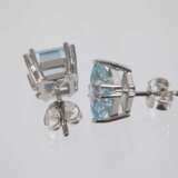 Paar Ohrstecker mit Aquamarinen - фото 2