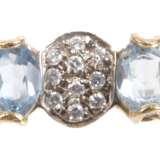 Zarte Brosche mit Brillanten und Steinbesatz - photo 1