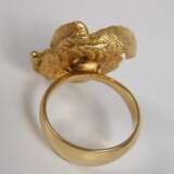 Ausgefallener Damenring mit Opal und Brillant - photo 3