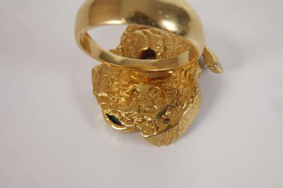 Ausgefallener Damenring mit Opal und Brillant - photo 4 Ausgefallener Damenring mit Opal und Brillant - photo 4