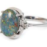 Damenring mit Edelopal und Brillanten - фото 1