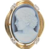 Anhänger mit Achatkamee und Brillanten - фото 1