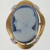 Anhänger mit Achatkamee und Brillanten - фото 2