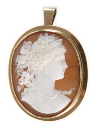 Anhänger mit Muschelkamee - фото 1