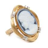 Damenring mit Achatgemme und Brillanten - фото 1