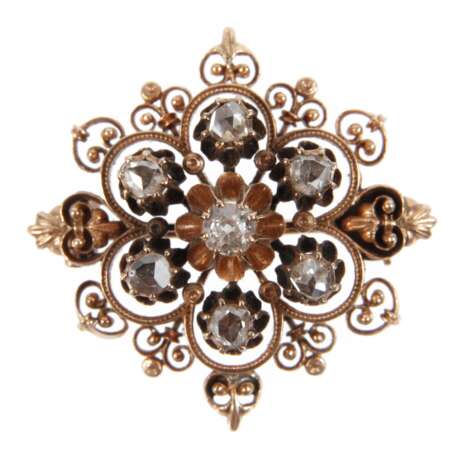 Historismusbrosche mit Diamanten - photo 1 Historismusbrosche mit Diamanten - photo 1