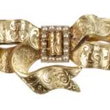 Schleifenbrosche mit Perlen - фото 1