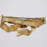 Schleifenbrosche mit Perlen - фото 2