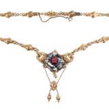 Biedermeiercollier mit Granatbesatz - photo 1