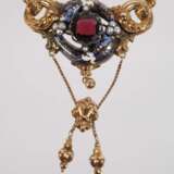 Biedermeiercollier mit Granatbesatz - photo 2