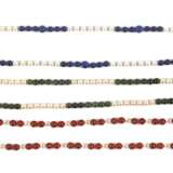 Konvolut Ketten mit Schmucksteinen und Perlen - фото 1