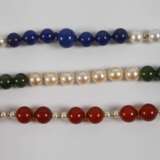 Konvolut Ketten mit Schmucksteinen und Perlen - фото 2