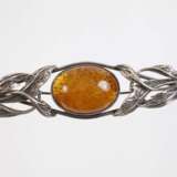 Zwei Schmuckteile mit Bernsteinbesatz - photo 2