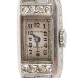 Glycine, Damenarmbanduhr Platin mit Diamanten - фото 1