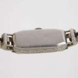 Glycine, Damenarmbanduhr Platin mit Diamanten - фото 3