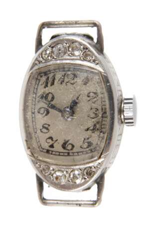 Damenarmbanduhr Platin mit Diamanten - photo 1 Damenarmbanduhr Platin mit Diamanten - photo 1