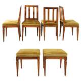 Vier Stühle und zwei Hocker Klassizismus - фото 1