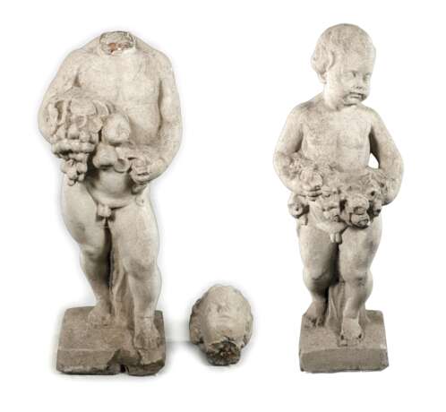 Paar lebensgroße Gartenfiguren - photo 1