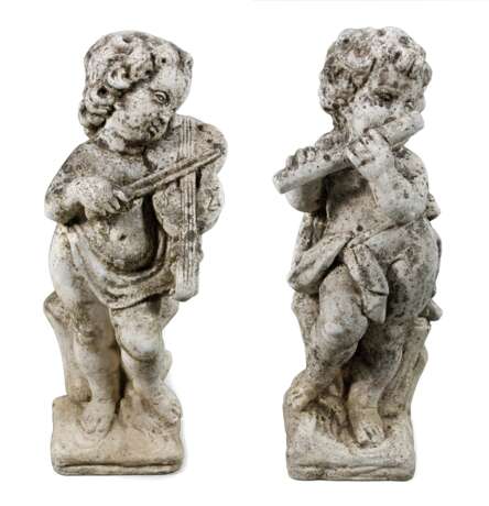 Paar musizierende Putten - photo 1 Paar musizierende Putten - photo 1