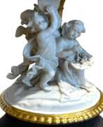 Overview. Paris Porcelain centerpiece with putti, 19th Century